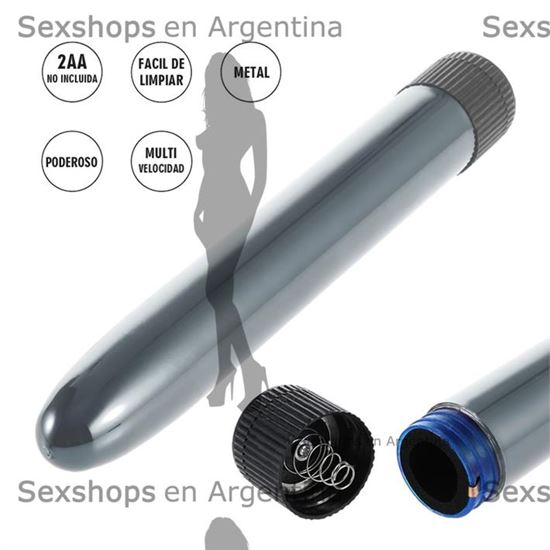 Monoceros Vibrador duro con cubierta de metal y varias velocidades